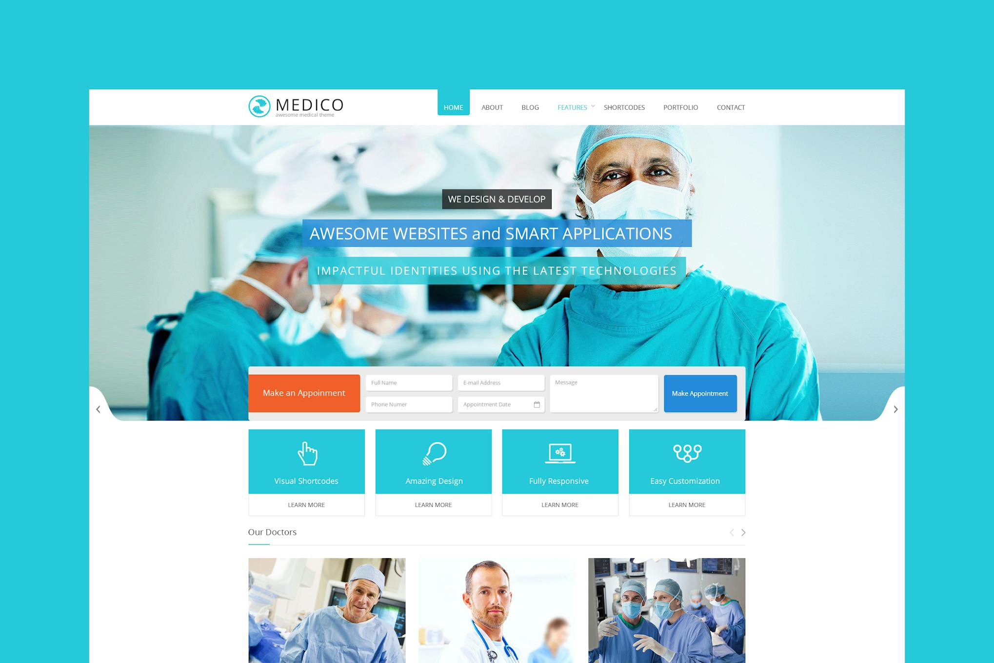 Medico -Medical & Health HTML5 Template Empower your Medical site with Medico.
