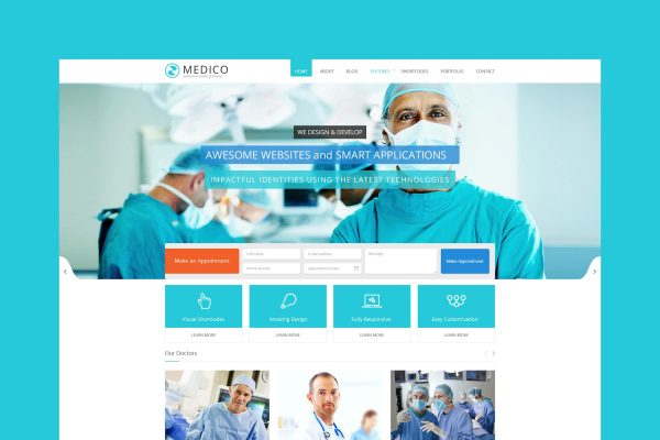 Medico -Medical & Health HTML5 Template Empower your Medical site with Medico.