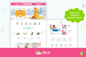 Mini Me - Baby, Kids Care Products Shopify Theme Baby, Infant Health Care Products! Shampoo, Tooth Brush, Diapers, Toys, Water Bottles, Soaps etc.,