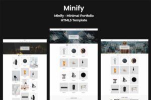 Minify - Minimal Portfolio HTML5 Template Minify can be used for many purposes starting from minimal portfolios, agencies, freelancers etc