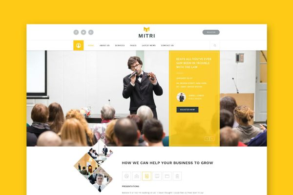 Mitri Events - Events & Conference HTML Template Events & Conference