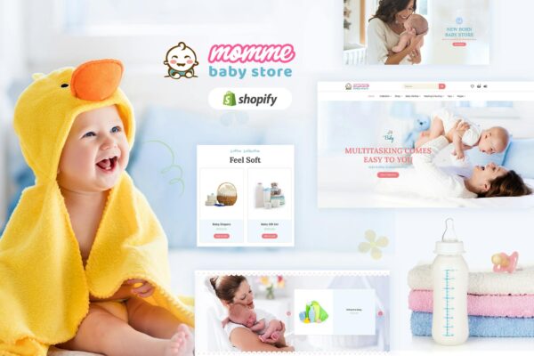 Momme - Shopify Kids, Baby Shop Theme Shopify Kids, New Born & Mother hood, Babies Store. Kids Fashion, Baby clothing eCommerce Theme.