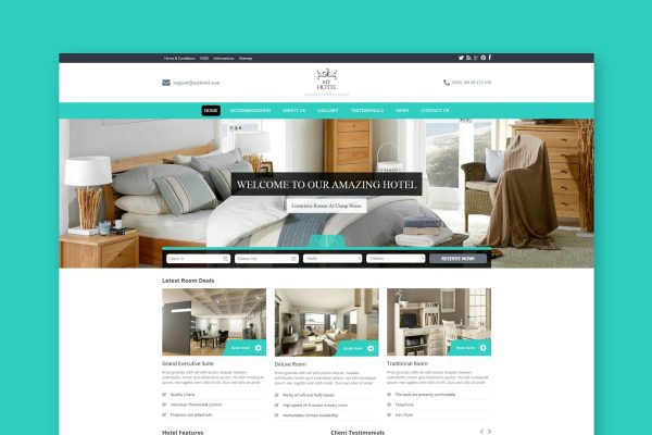 My Hotel - Online Hotel Booking Template Hotel Booking