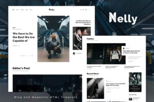 Nelly Blog and Magazine HTML Template