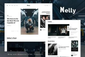 Nelly Blog and Magazine HTML Template
