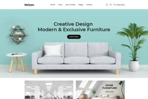 Nelson - Furniture Store eCommerce HTML Template Nelson comes with a variation of 39+ HTML pages where there are 2 unique home versions.