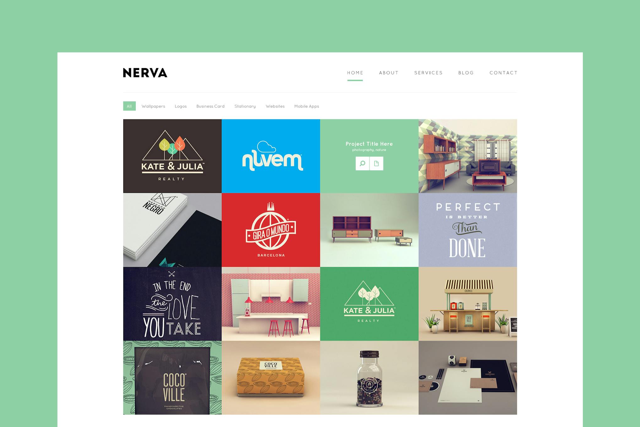 Nerva - Minimal Design HTML Template Minimal Template