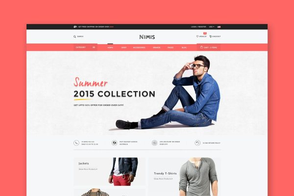 Nimis - eCommerce Shop HTML Template eCommerce Shop HTML