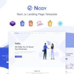 Nody React - React Js Landing Page Template Nody React Js is a multi purpose Bootstrap 4 landing page template.