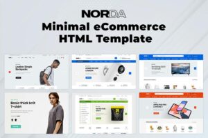 Norda - Minimal eCommerce HTML Template 37+ Total Pages including 10+ Home Pages, Norda is a 100% responsive template