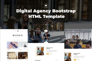 Obero - Digital Agency Bootstrap HTML Template Obero is a unique & exclusive web template for Corporate businesses powered with the latest version