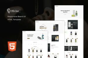Olivine - Beard Oil HTML Template Olivine comes with 3 unique pre-made homepages with an attention-triggering design.
