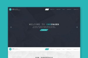 Onepager - Responsive One Page HTML Template Responsive One Page HTML Template