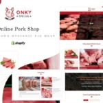 Onky | Pork, Meat Shopify Theme Chicken & Meat Online Store Shopify Theme. Pork, Prawns, Fish Butcher & Farm Sale eCommerce Websites