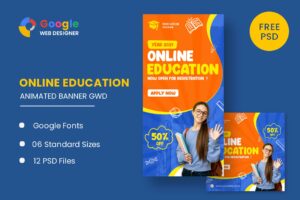 Online Education HTML5 Banner Ads GWD Online Education HTML5 Banner Ads GWD