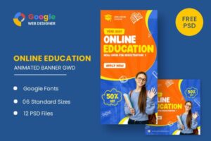 Online Education HTML5 Banner Ads GWD Online Education HTML5 Banner Ads GWD