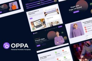 Oppa - Personal Portfolio Web Template Creative Personal Portfolio Web Template by Nathatype