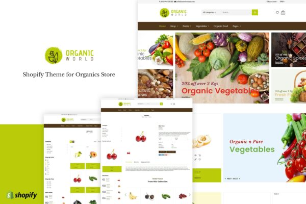 Organic | Shopify Theme for Organics Store Organic Produce, Organic Farm, Millets, Honey, Spinach, Fruits, Country Egg, Chicken, Pig Sales...
