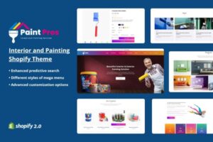 Paintpros - Painting Company Shopify Store Paint company Business e-commerce store,Technology, Dropshipping, 2.0, House and commercial purpose.