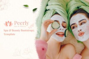 Peerly - Spa & Beauty Bootstrap 5 Template It is a single homepage website template to promote your spa-related services or sell your products