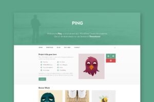 Ping - Minimal Responsive HTML Template Minimal Responsive HTML Template