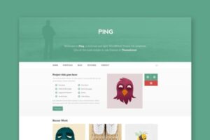 Ping - Minimal Responsive HTML Template Minimal Responsive HTML Template