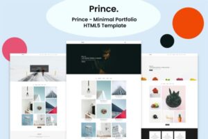 Prince - Minimal Portfolio HTML5 Template Prince can be used for many purposes starting from minimal portfolios, agencies, freelancers etc