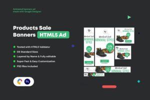 Product Sale Banners HTML5 Ad Product Sale Banners HTML5 Ad GWD & PSD Template