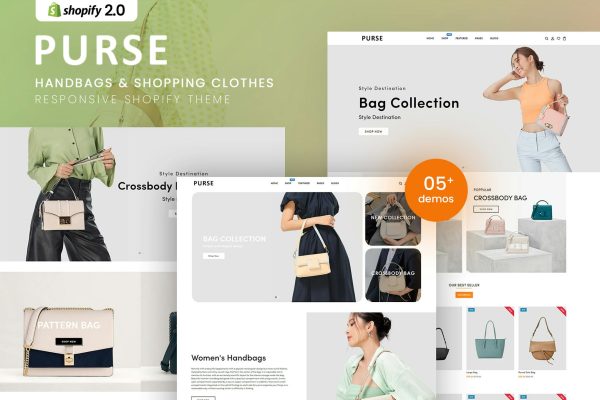 Purse - Handbags & Shopping Clothes Shopify Theme Handbags & Shopping Clothes Responsive Shopify Theme