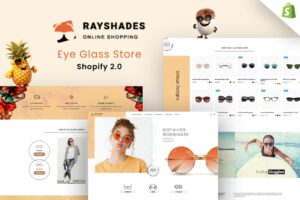 Rayshades - Eye Glasses Store Shopify Theme Eye Lens, Eyewear, Sun Glasses, Eyeglasses, Life Style Gadgets Shop Personal Style Accessories Theme