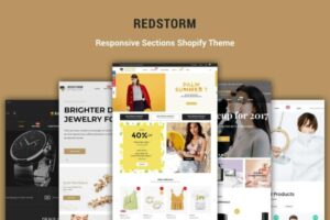 RedStorm - Sectioned Responsive Shopify Theme Creative Drag & Drop Sectioned Responsive Shopify Theme