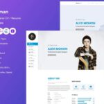 Responsive CV / Resume HTML Template Gentleman Resume template