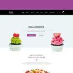 Riga - Candy & Sweets HTML Template Candy & Cakes