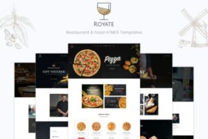 Royate | Restaurant HTML5 Template Restaurant, Cooking, Seafood Restaurant, Food Menu, Pizza Food, Bakery, Burger, Coffee Drink, Bookin