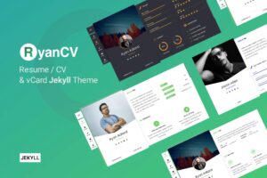 RyanCV - Personal Portfolio Resume Jekyll Theme Personal Portfolio for Jekyll, Resume CV vCard, Personal website, Developer Portfolio