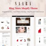Saara - Blog, Store Shopify Theme Clean and Simple Shopify Template. Multipurpose Blogging Based Sectioned Shopify Store Design!