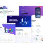 SaasBiz - Saas Startup HTML Template Illustration Based & Clean and Modern Design | Saas, startup & Software landing page website