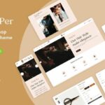 Sharper - Barber Shop Shopify Theme Barbershop, Men Hair Salon & Beauty Parlour Multiple Page. Powerful Theme Feature Beard Hair