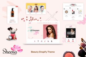 Sheena - Cosmetics Shopify Theme Shopify Beauty & Cosmetics Store Design. Spa, Salon, Barber & Wellness Beautician Responsive Store