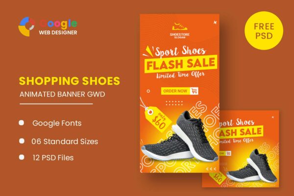 Shoes HTML5 Banner Ads GWD Shoes HTML5 Banner Ads GWD