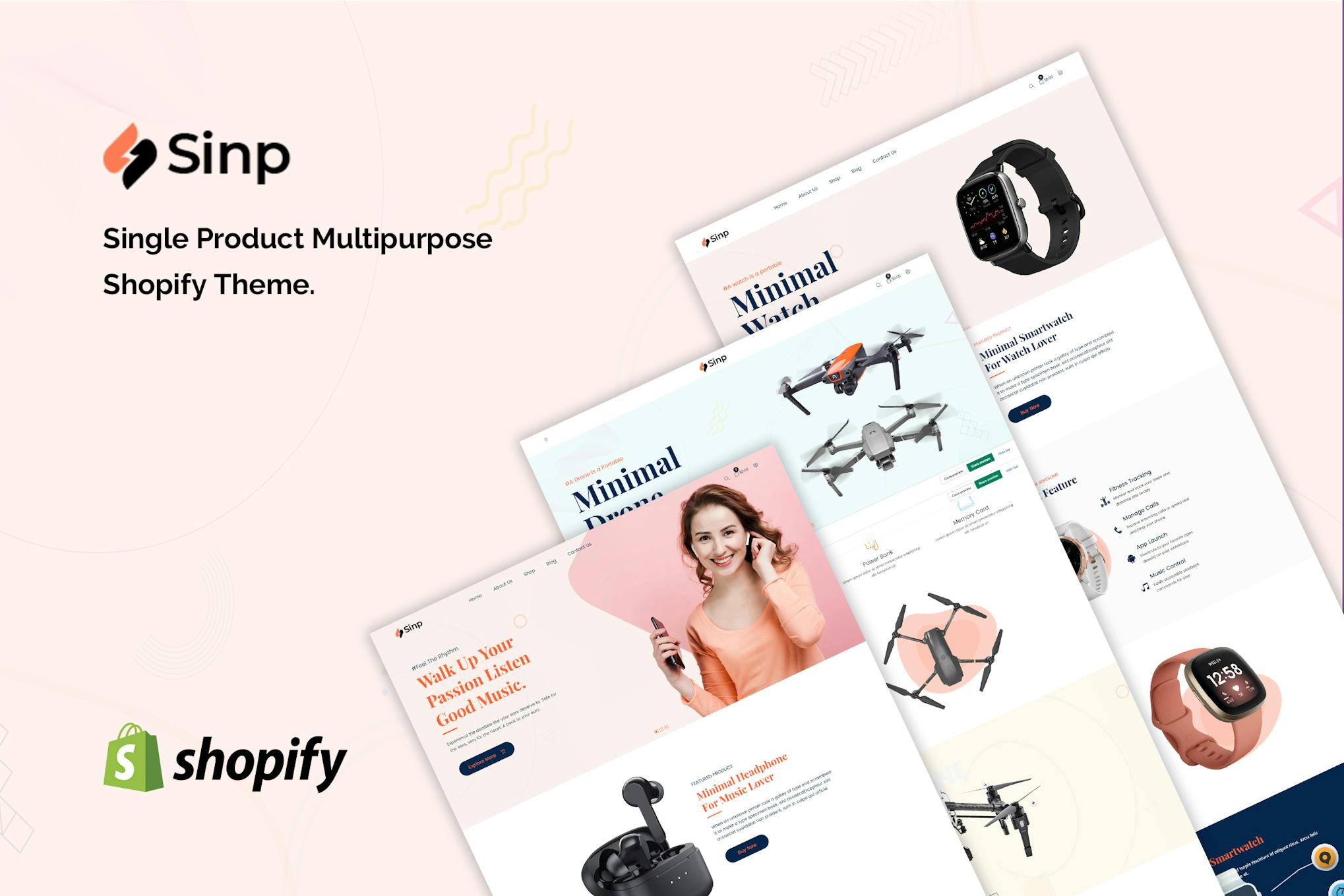 Sinp - Single Product Multipurpose Shopify Theme Single Product Multipurpose Shopify Theme