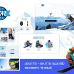 Skiz | Sports, Ski Boards Shopify Theme Sports Products eCommerce Store, Skate Games Online Shop. Fun Ride & Team Games Shopify Store Theme.