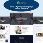 Sorva - Agency Landing Page HTML5 Template Sorva is creative, clean, elegant and modern landing page HTML5 template