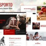 Sporto - Fitness Sports Shopify Store Sporto E-commerce Theme, Dropshipping, Retail, Fitness centre, Fashion online sports, Gym equipments