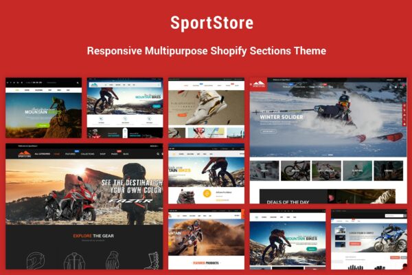 SportStore - Multipurpose Sections Shopify Theme A feature-rich Shopify theme for sports, sports-wear, sports accessories & multipurpose store