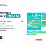 Summer Sales Banners HTML5 Ad Summer Sales Banners HTML5 Ad GWD and PSD Template
