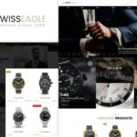 Swiss Eagle | Watch Shopify Theme Luxury Accessories, Watches, Jewles, Fashion Products Shopify Sectioned Store Design...Dark Beauty!
