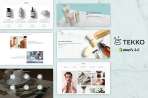 Tekko - Beard Oil Shop & Salon Spa Shopify Theme Mens Beard Oils, Grooming Beauty Cosmetics & Hair Care, Skin Body care Products eCommerce Store.