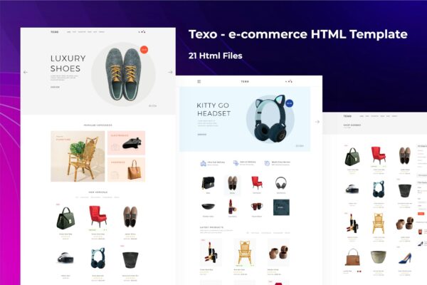 Texo - Multipurpose HTML ecommerce template e-commerce html shop template