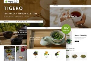 Tigero - Tea Shop & Organic Store Shopify Theme Tea Shop & Organic Store Responsive Shopify 2.0 Theme